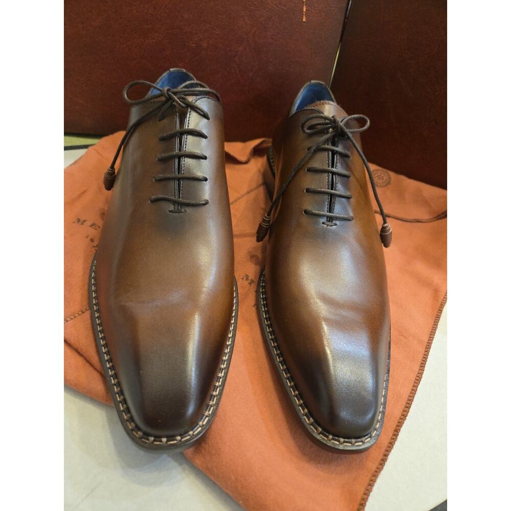 Mezlan Men's Enterprise Plain Toe Balmoral in Brown BAYISFERA US 13M Spain